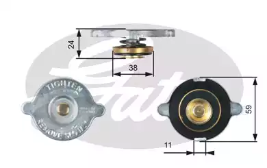 RC107 Radıator Cap | RC107 GATES