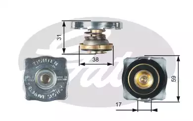 RC130 Radıator Cap | RC130 GATES