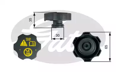 Yedek Su Depo Kapagı (Opel Astra H-J-INSIGNIA-MOKKA-CORSA D / Chevrolet Aveo / Cruze) | RC249 GATES