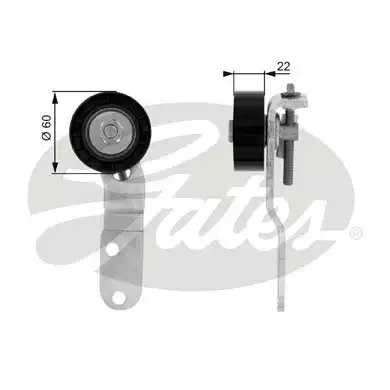 Alternatör Kayış Avare Rulman ( Ford Escort Fiesta 1.8 90- 60×22 ) | T36074 GATES