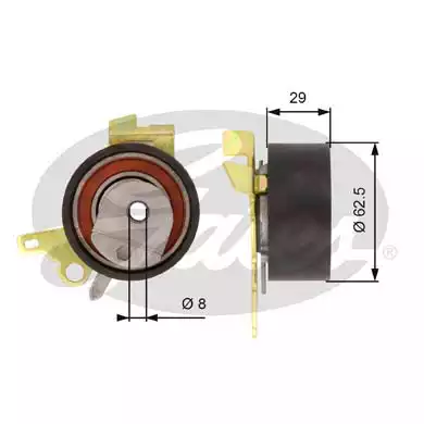 Triger Gergi Rulmanı ( Peugeot 206 / 307 / 406 / 407 2.0 S16 EW10J4 ) | T43022 GATES