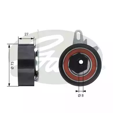 Triger Gergi Rulmanı (VW Lt 07-07 Transporter 95-04 Audi A100 95 A6 95-97) ANJ-AJA-ACV | T43047 GATES