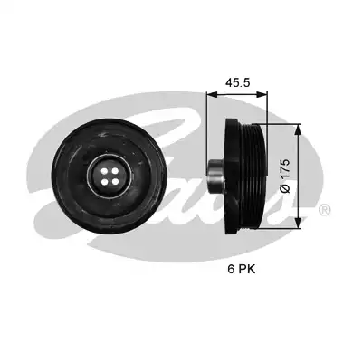 Krank Kasnagı ( BMW 1 Seri D 07-15 3 Seri D 09-18 4 Seri D 12-16 5 Seri D 10-15 ) | TVD1136 GATES
