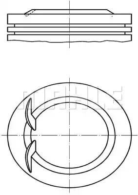 Piston + Segman Std 77.6 Mm ( Opel Astra Corsa Cdx Tigra 1.4I 16V X14XE ) | 011 02 00 MAHLE