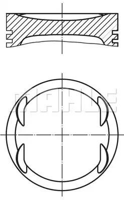 Piston Segmanlı Astra / Corsa / Meriva 1.4 Z14XEP 73.4mm 050 EURO4 | 0121903 MAHLE