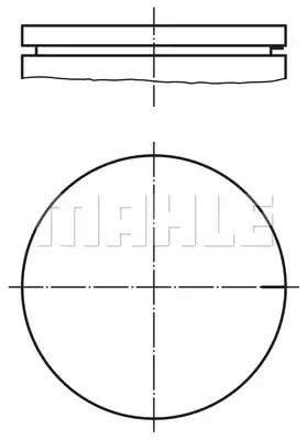 PİSTON+SEGMAN Std 75.80 Mm Renault Clio I 1.4 91-98, Clio II 1.4 98-05, Kangoo 1.4 97-08 | 0210300 MAHLE