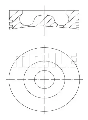 0281601 Piston Complete VW | MAHLE