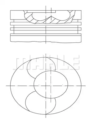 028PI00112002 Piston Complete VW | MAHLE