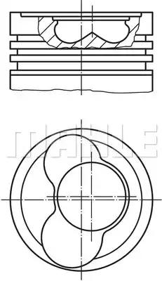 Piston Complete -MM VW | 0305912 MAHLE
