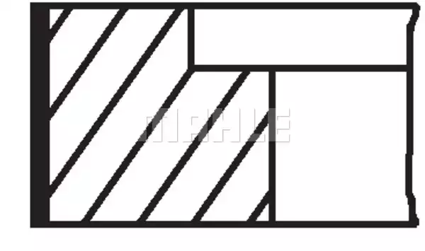 MHL 03474N0 Segman Std 81.01 Mm Audi 80 B2 1.6 80-89, 100 C3 2.0 82-88, VW Golf II 1.6 83-91, Passat B2 1.6 80-88 | MAHLE
