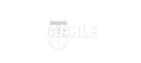 081PI00122000 Piston Complete | MAHLE