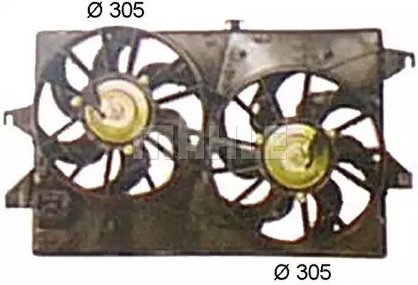 Radiator/condenser Fanford Mondeo II (Bnp) (CFF319000S) | CFF319000S MAHLE