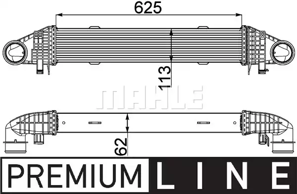 CI359000P Sarj Havası Soğutucu Mb C-CL. (W204) | MAHLE