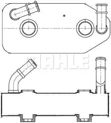 Oil Cooler Audi A3/ Seat Ibiza III (CLC178000S) | CLC178000S MAHLE
