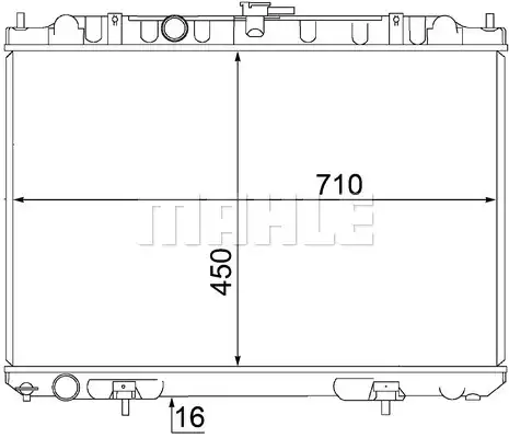 CR1490000S Kühlmittelkühler Nissan X-TRAIL 01- | MAHLE