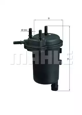 Yakıt Filtresi Renault Clio II 1.5 01-10, Kangoo 1.5 01 =>, Symbol II 1.5 08 =>, Nissan Micra III 1.5 03-10 | KL430 MAHLE