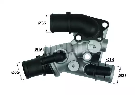Thermostat, İntegral | TI10280D MAHLE
