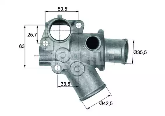 Thermostat, İntegral | TI11280D MAHLE