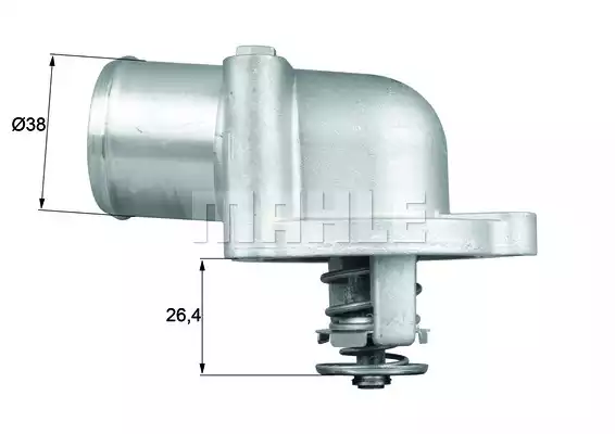 Termostat (Komple) 87C Alfa Romeo 155 2.5 93-97, 156 2.5/3.2 97-05, 166 2.5/3.0 98-07, Gt 3.2 03-10, Lancıa Kappa 3.0 94-01, Thesis 3.0/3.2 02-09 | | TI7887D MAHLE