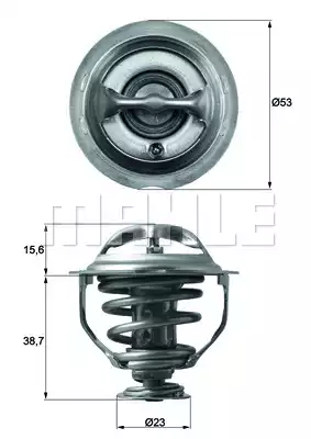 Termostat (Komple) 83C Audi A4 1.8/2.0 08-15, A5 1.8/2.0 08-17, Q5 2.0 08-16, VW Jetta II 2.0 89-92, Jetta IV 2.5 10 =>, Passat Cc 2.0 05-12, Multı | TX11795D MAHLE