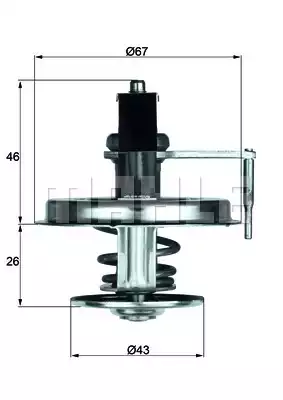 Thermostat İnsert | TX2275D MAHLE