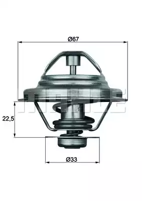 Termostat (Komple) 80C Audi E34, E36, E38, E39 | TX2480D MAHLE