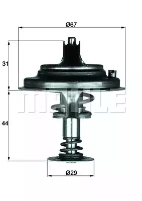 TX26.80D Termostat | MAHLE