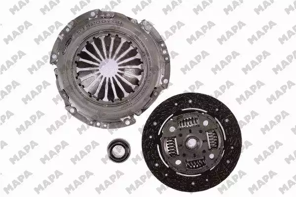Debriyaj Seti BASKI+DİSK+BİLYA Peugeot 208 I 1.4 HDI 12=>, 206+, 207, 2008 1.4 HDI 09=>, Citroen C3 II 1.4HDI 09=> | 024200700 MAPA