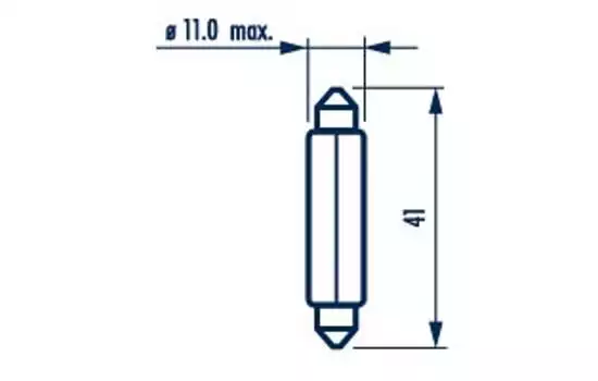 Ampul 12 V 10W Sofit | 17314 NARVA