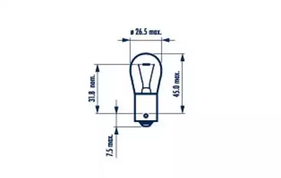 Ampul 93 24 V 21W Sarı Yakın Tirnak Heavy Duyt | 17649 NARVA