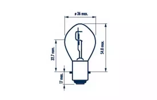 NRV 49531 Ampul B35 12 V 35/35W Bosch Tipi Motorsiklet | NARVA