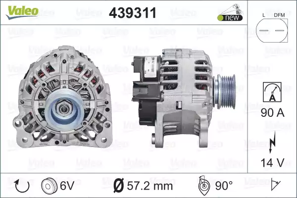 Alternatör Vag | 439311 VALEO