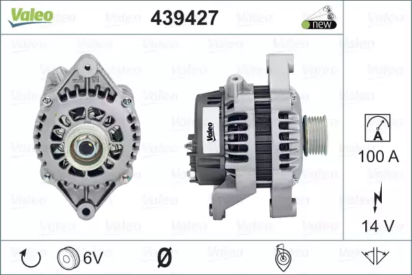 Alternatör Stand Opel | 439427 VALEO