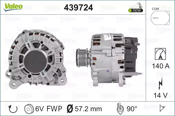 Alternatör Vag | 439724 VALEO