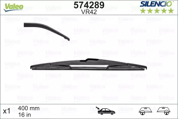 Silencio VM42 (X1) (400 Mm) Arka Peugeot 207 | 574289 VALEO