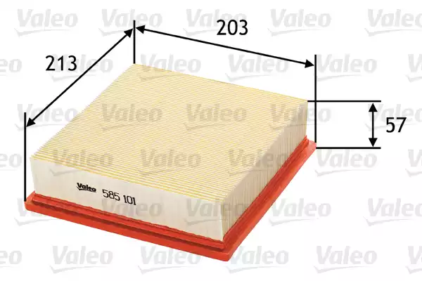 Hava Filtresi (Fiat Doblo Punto Linea Opel Combo Corsa D-E Alfa Romeo Mito ) | 585101 VALEO