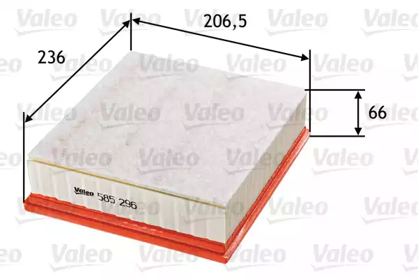 Hava Filtresi Ford Focus II 2.5 St, Volvo V50 2.4 | 585296 VALEO