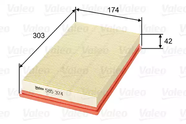 Hava Filtresi ( Saab 9-3 2.2 Tid ) | 585374 VALEO