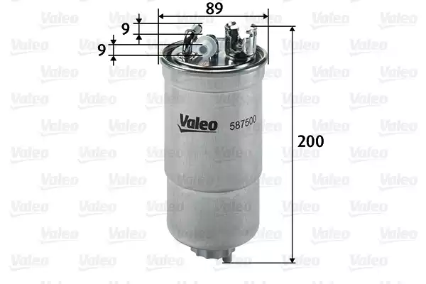Yakıt Filtresi (MAZOT)(VOLKSWAGEN BORA-PASSAT-GOLF IV/AUDI A3 1.9TDI 00-03/SEAT Toledo 1.9TD 99-06) | 587500 VALEO