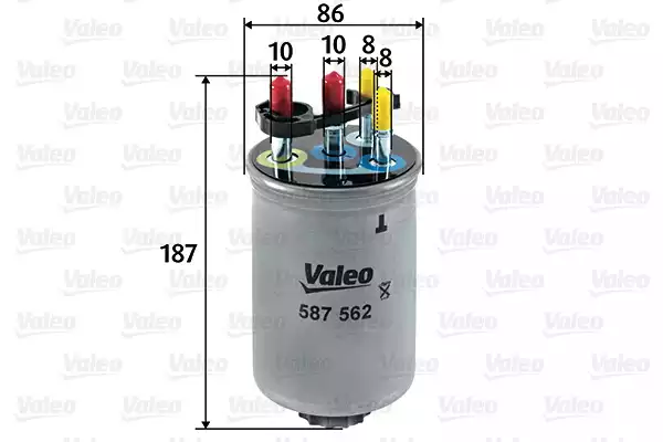 Yakıt Filtresi (Mazot) Jaguar S-TYPE 2.7 D, Xf 2.7 D | 587562 VALEO