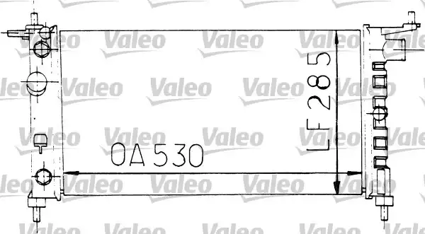 Radyator Su Mekanık ( Opel Corsa B / Combo / Tigra ) | 731178 VALEO