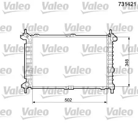 Radyatör Opel Astra F (91/98) | 731421 VALEO
