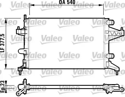 Su Radyatoru Opel Corsa C Z10XE Z10XEP Z12XE Z12XEP Z14XEP Benzinli | 732825 VALEO