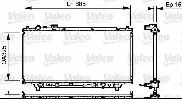 Radyatör Mazda 323 (Ba) (96>98) | 734195 VALEO