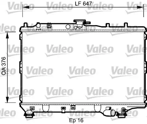 Radyatör Kia Sephia | 734264 VALEO