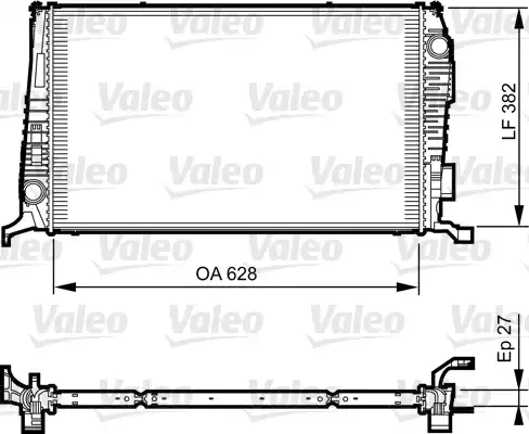 Radyator Dacıa Duster 1.5DCI 06.2010/ | 735279 VALEO