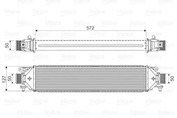 Turbo Radyatoru Intercooler (Fiat Doblo 1.3 1.6 Punto Grande 1.4 Punto 1.9 Jtd 05- Opel Combo 1.3 Cdti 1.4 1.6CDTI 2.0 Cdti) | 818824 VALEO
