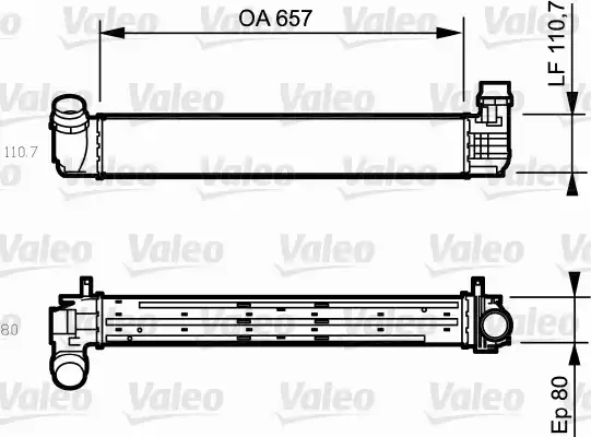 Turbo Radyatoru (Renault Megane III 2.0 Tce 1.9DCI 08-/SCENIC 2.0 1.9DCI 09-) | 818870 VALEO